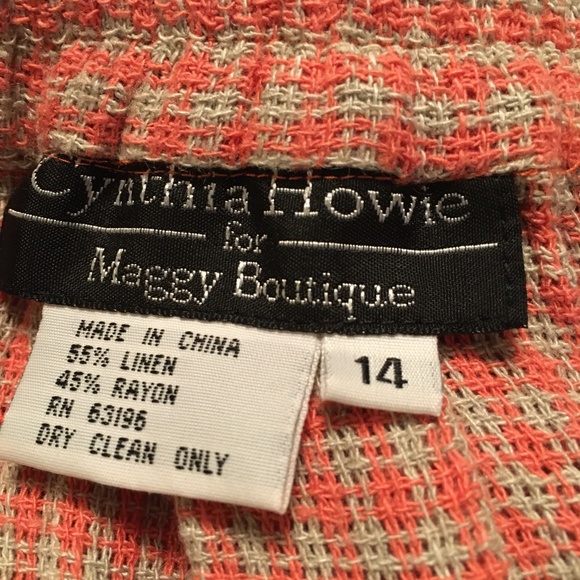 Cynthia Howie for Maggy Boutique skirt size 14 - Picture 4 of 4
